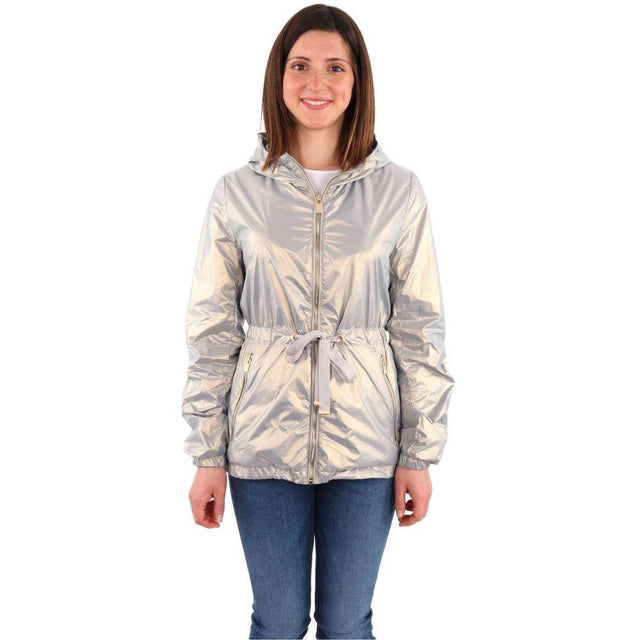 Yes Zee Gray Nylon Jackets & Coat - Hilstor