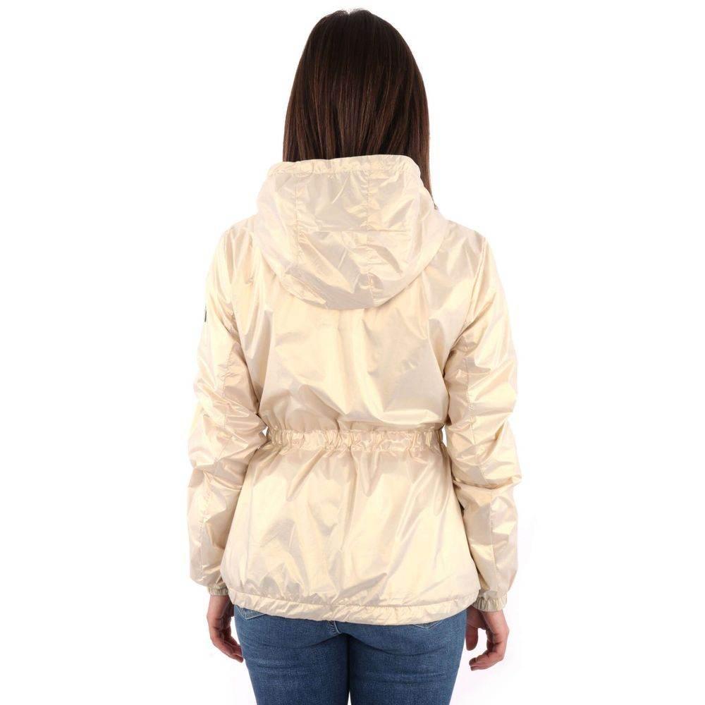 Yes Zee Beige Nylon Jackets & Coat - Hilstor