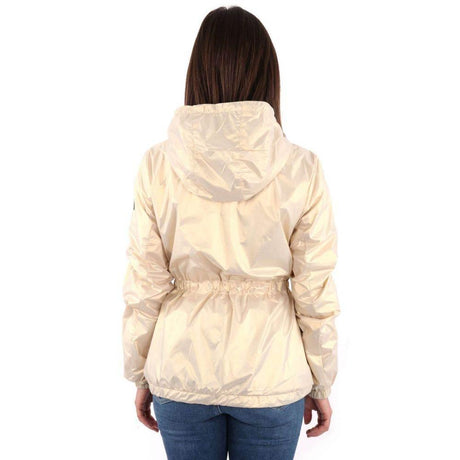 Yes Zee Beige Nylon Jackets & Coat - Hilstor