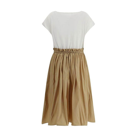 Fabiana Filippi Long Dress with appliqué skirt - Hilstor