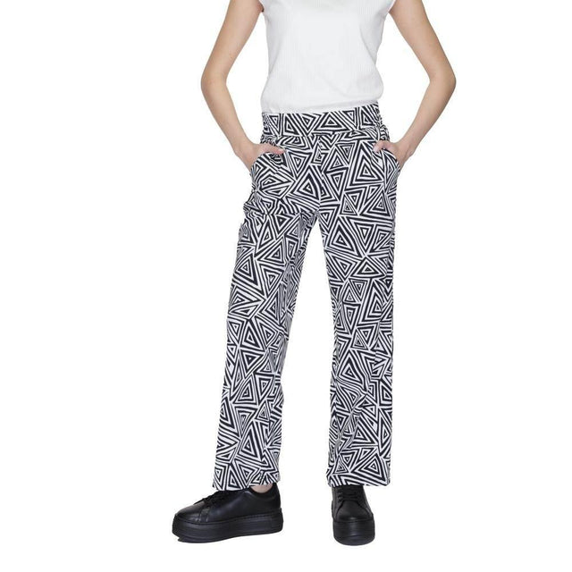 Street One Black Polyamide Pant - Hilstor