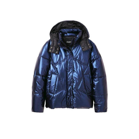 Desigual Blue Polyamide Jackets & Coat - Hilstor