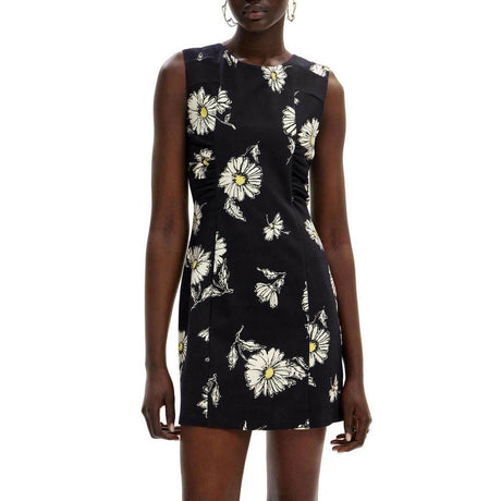 Desigual Black Viscose Dress - Hilstor