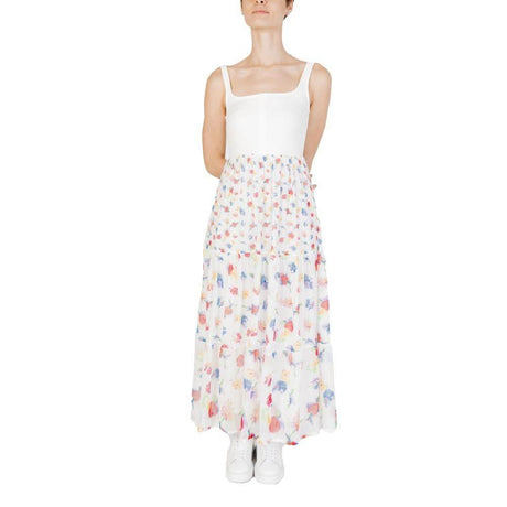 Desigual White Polyester Dress - Hilstor