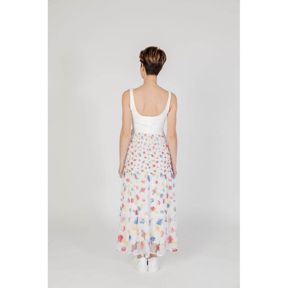 Desigual White Polyester Dress - Hilstor