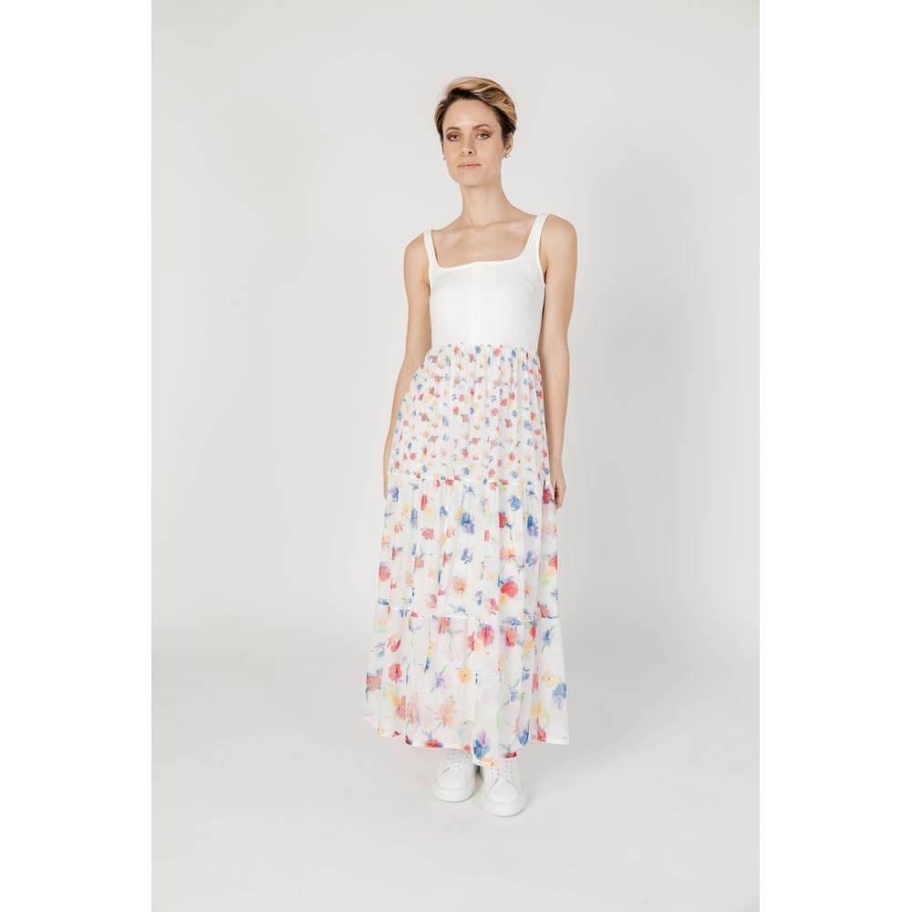 Desigual White Polyester Dress - Hilstor