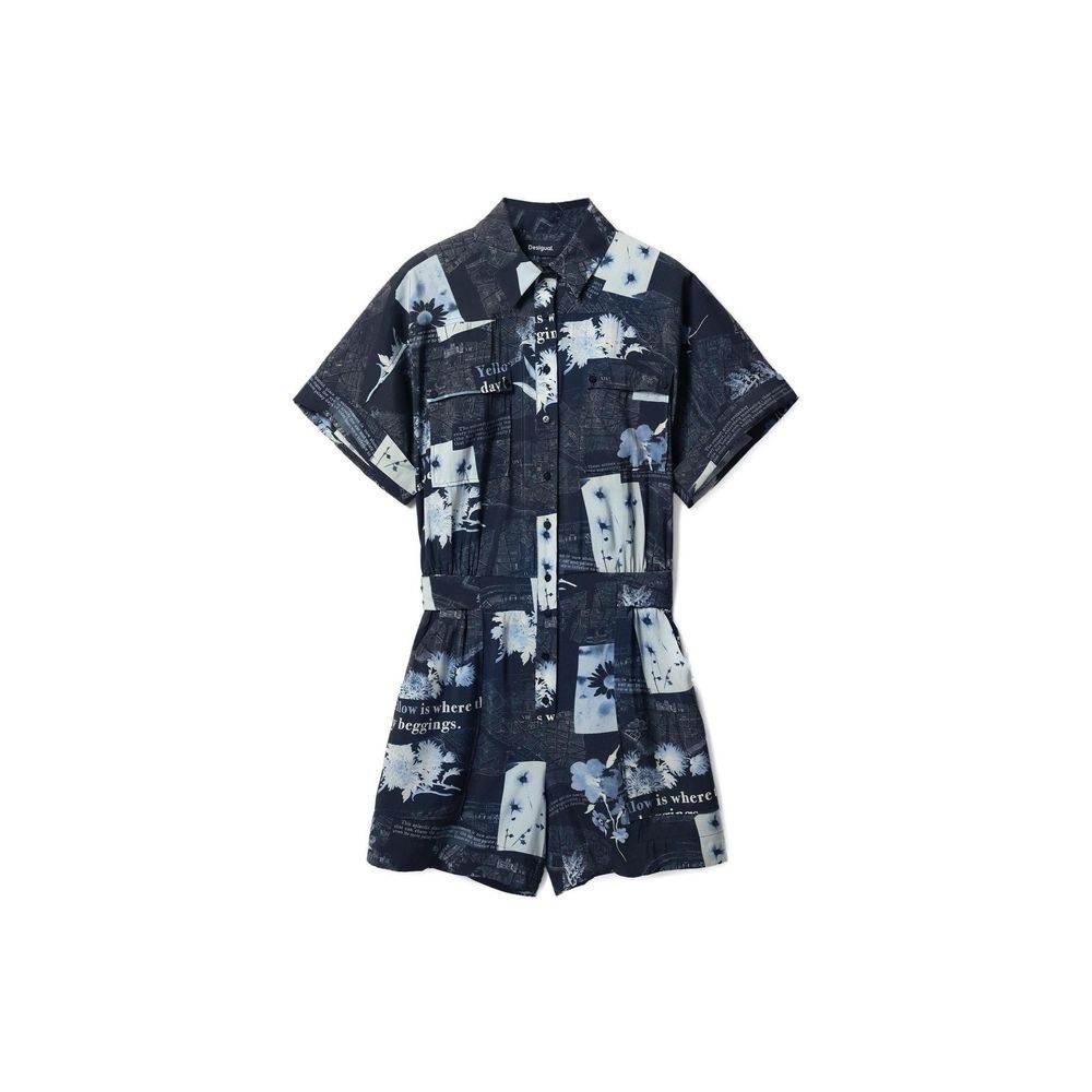 Desigual Blue Viscose Suits & Blazer - Hilstor