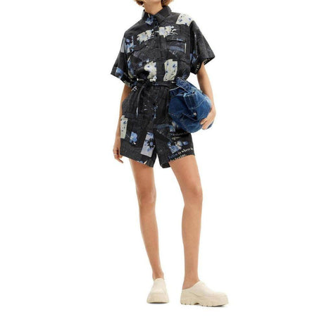 Desigual Blue Viscose Suits & Blazer - Hilstor