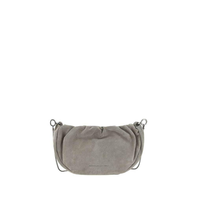 Brunello Cucinelli Suede Shoulder Bag - Hilstor