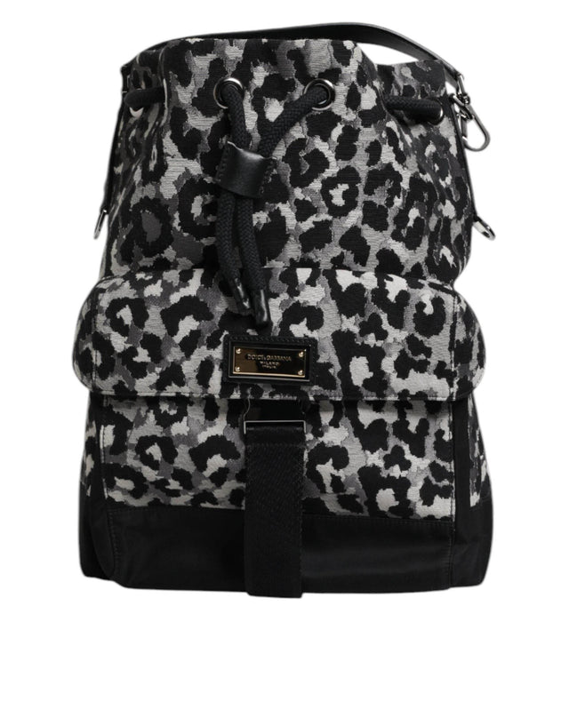 Dolce & Gabbana Multicolor Leopard Jacquard Hobo Crossbody Borse Bag - Hilstor