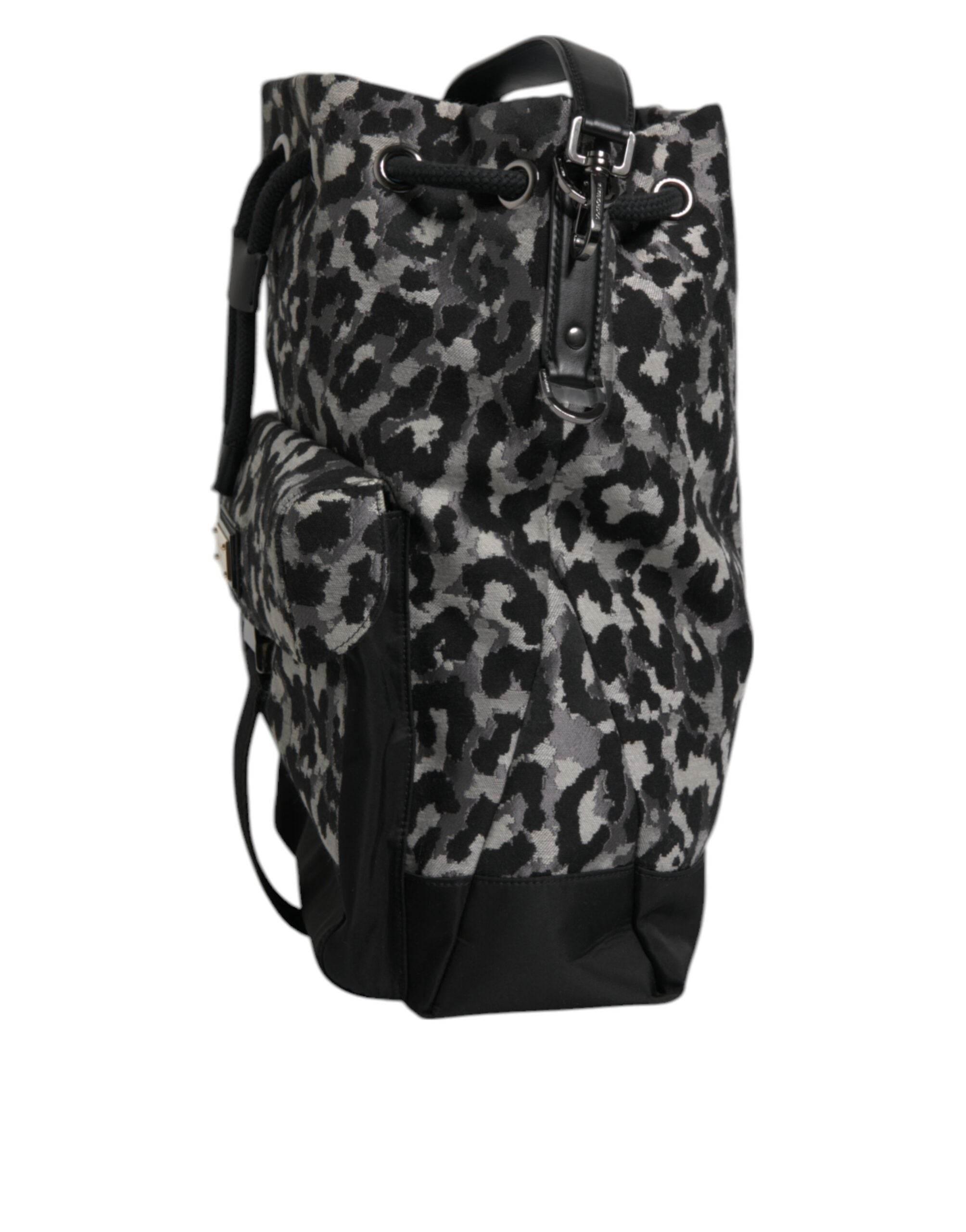 Dolce & Gabbana Multicolor Leopard Jacquard Hobo Crossbody Borse Bag - Hilstor