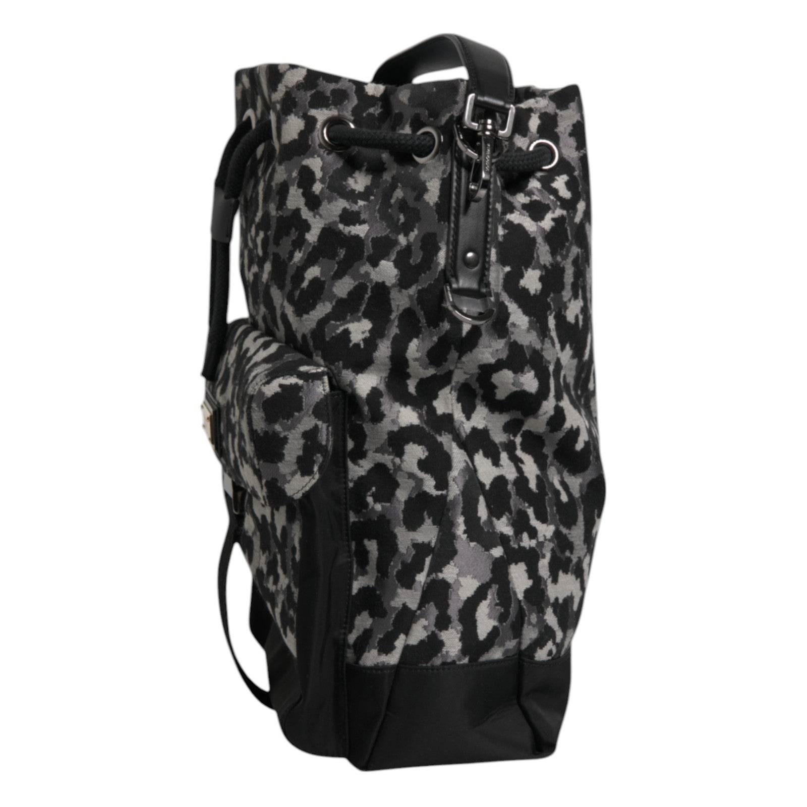 Dolce & Gabbana Multicolor Leopard Jacquard Hobo Crossbody Borse Bag - Hilstor