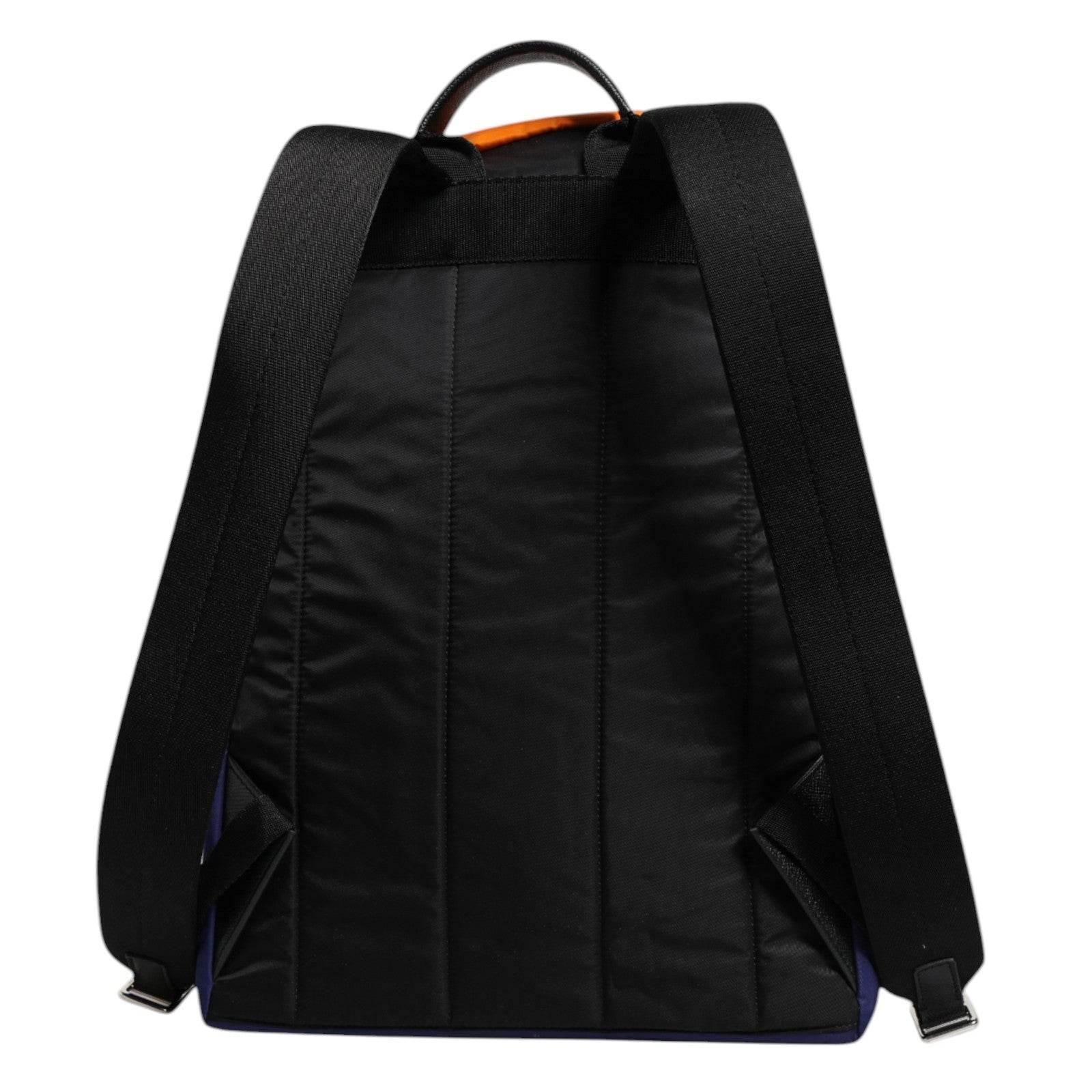 Dolce & Gabbana Multicolor Majolica Print Nylon School Backpack Bag - Hilstor