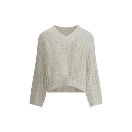 Brunello Cucinelli Lace-knit Sweater - Hilstor