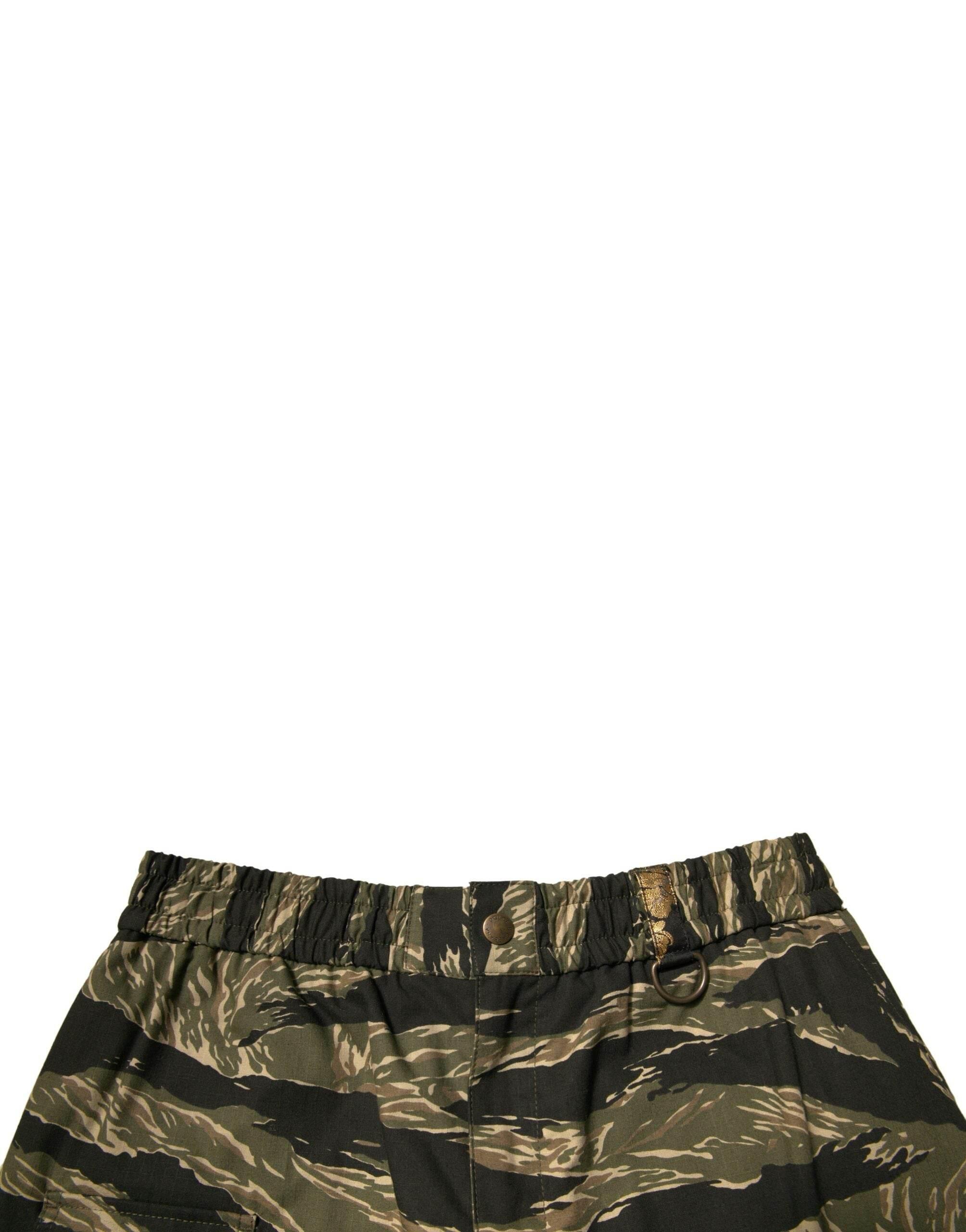 Dolce & Gabbana Black Gold Patterned Cotton Bermuda Shorts - Hilstor