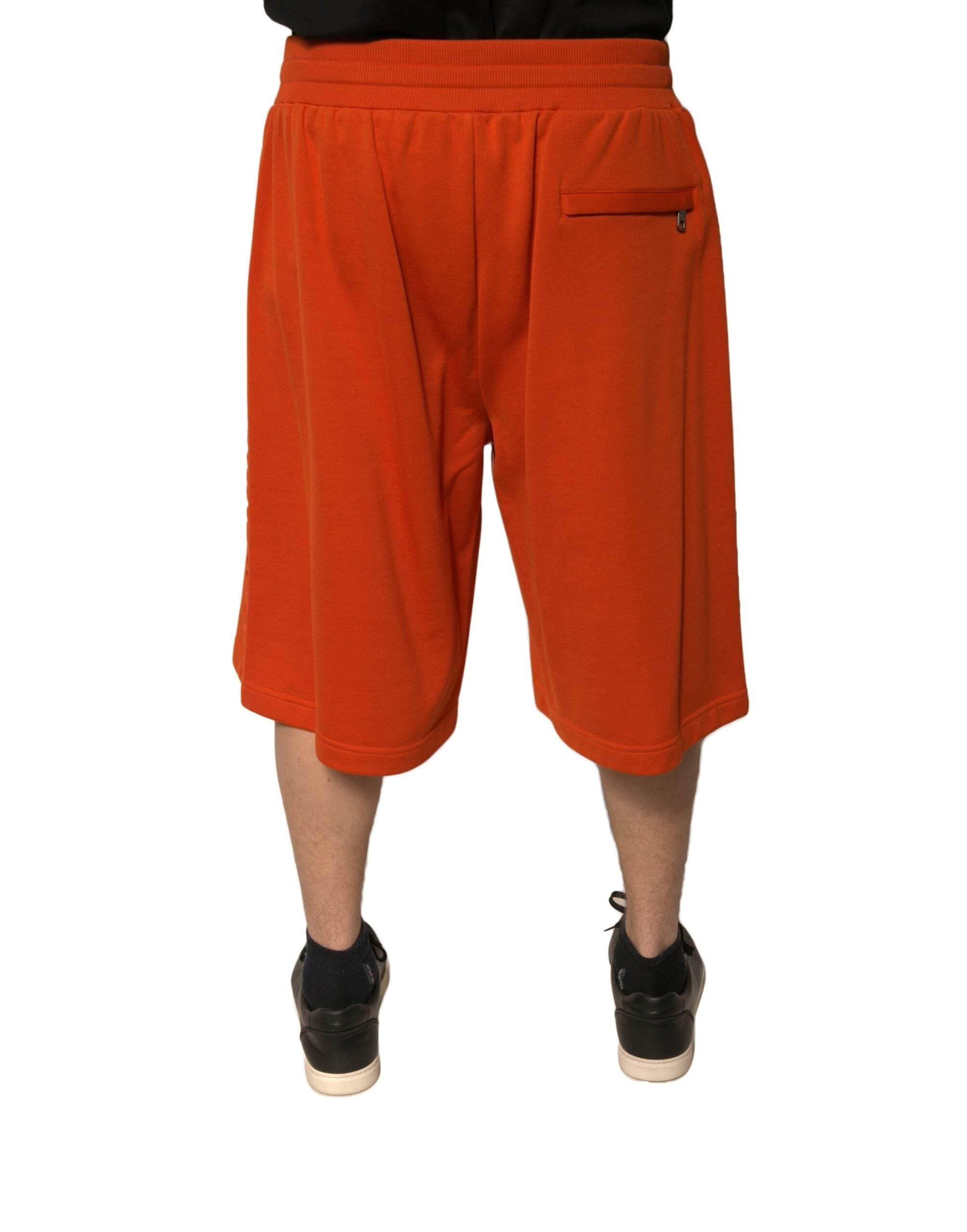 Dolce & Gabbana Orange Cotton Blend Men Bermuda Shorts - Hilstor