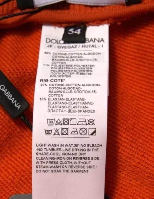 Dolce & Gabbana Orange Cotton Blend Men Bermuda Shorts - Hilstor