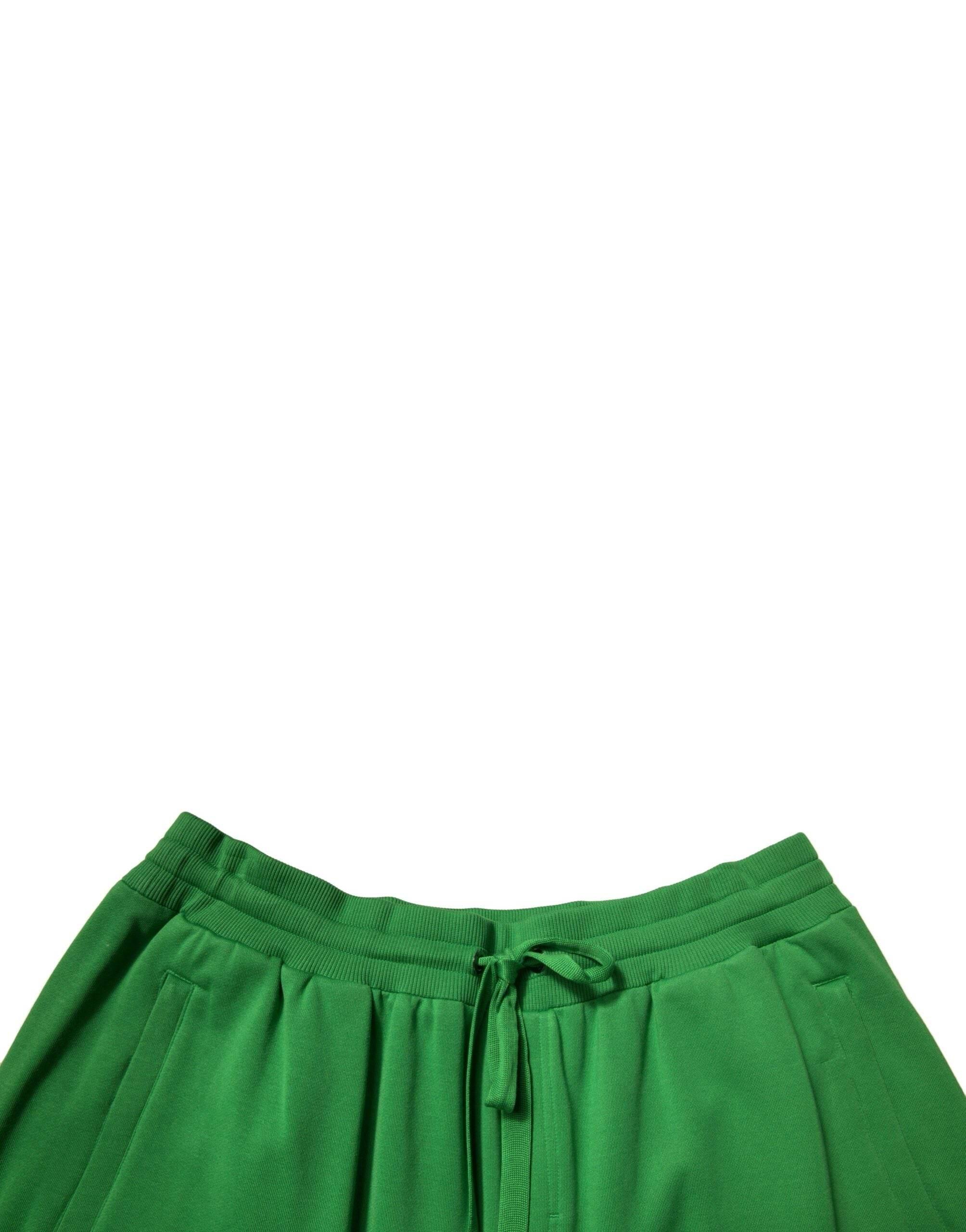 Dolce & Gabbana Green Cotton Blend Men Bermuda Shorts - Hilstor