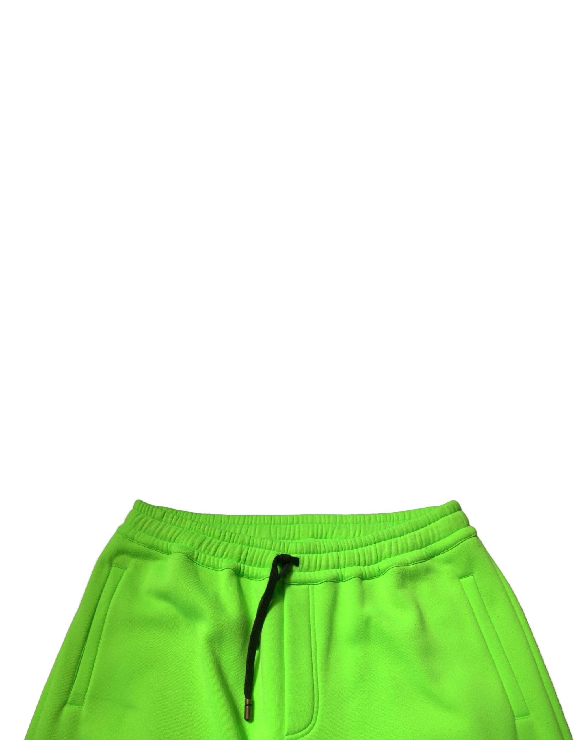 Dolce & Gabbana Green Patchwork Cargo Bermuda Shorts - Hilstor