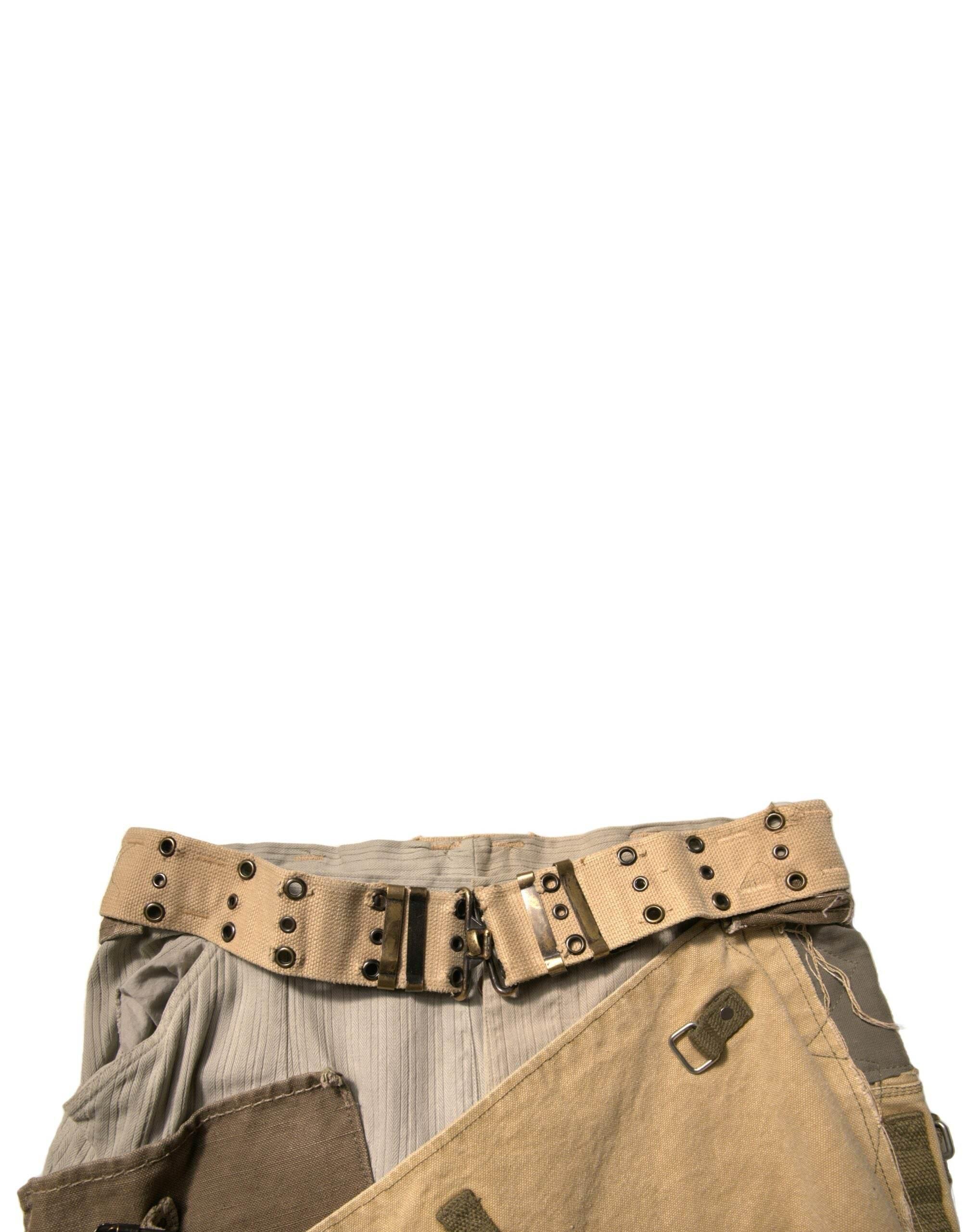 Dolce & Gabbana Multicolor Reconstructed Flight Cargo Pants - Hilstor