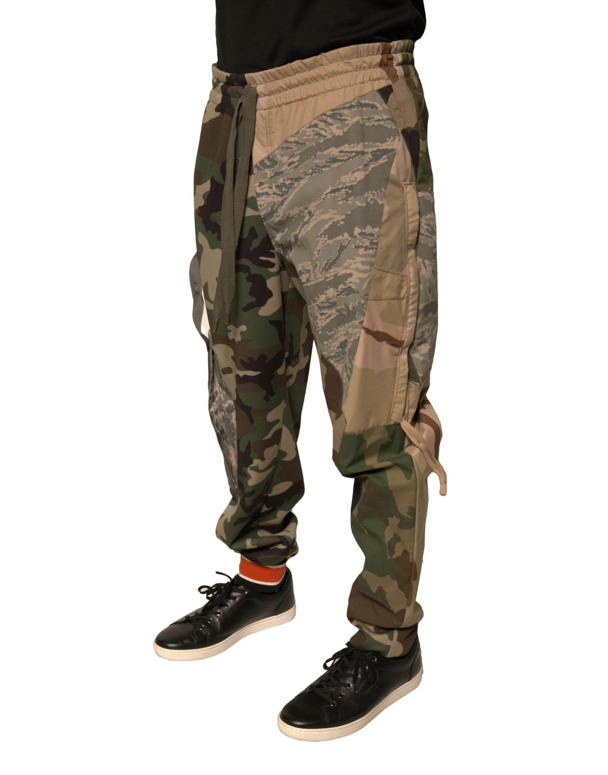 Dolce & Gabbana Multicolor Camouflage Jogger Sweatpants Pants - Hilstor