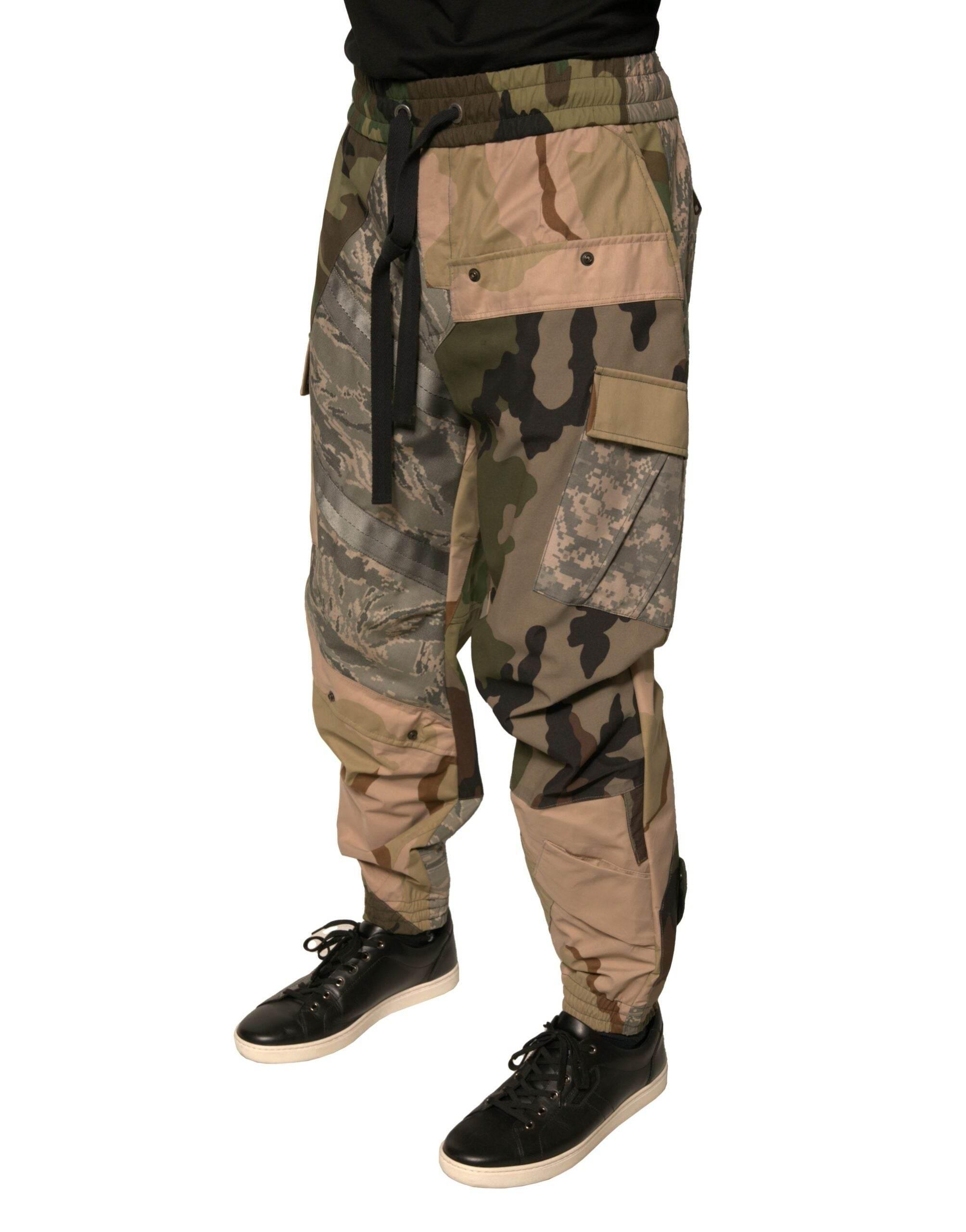 Dolce & Gabbana Multicolor Camouflage Jogger Sweatpants Pants - Hilstor