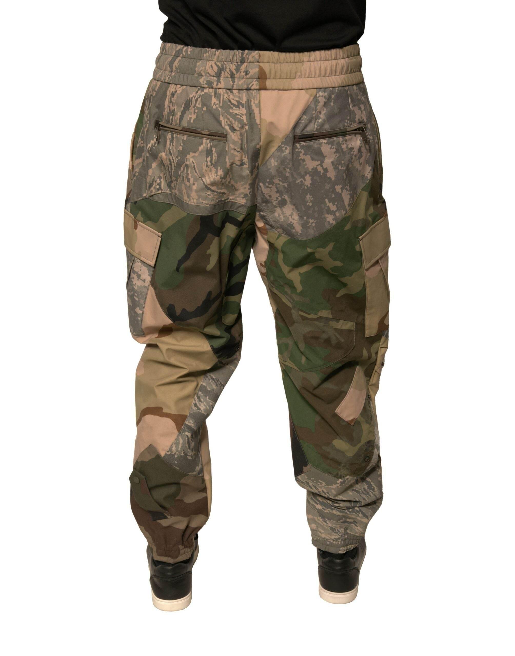 Dolce & Gabbana Multicolor Camouflage Jogger Sweatpants Pants - Hilstor