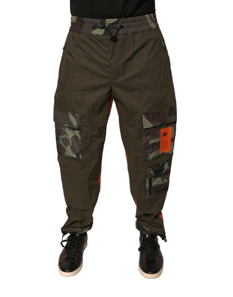 Dolce & Gabbana Multicolor Camouflage Jogger Cargo Pants - Hilstor