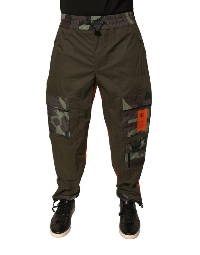 Dolce & Gabbana Multicolor Camouflage Jogger Cargo Pants - Hilstor