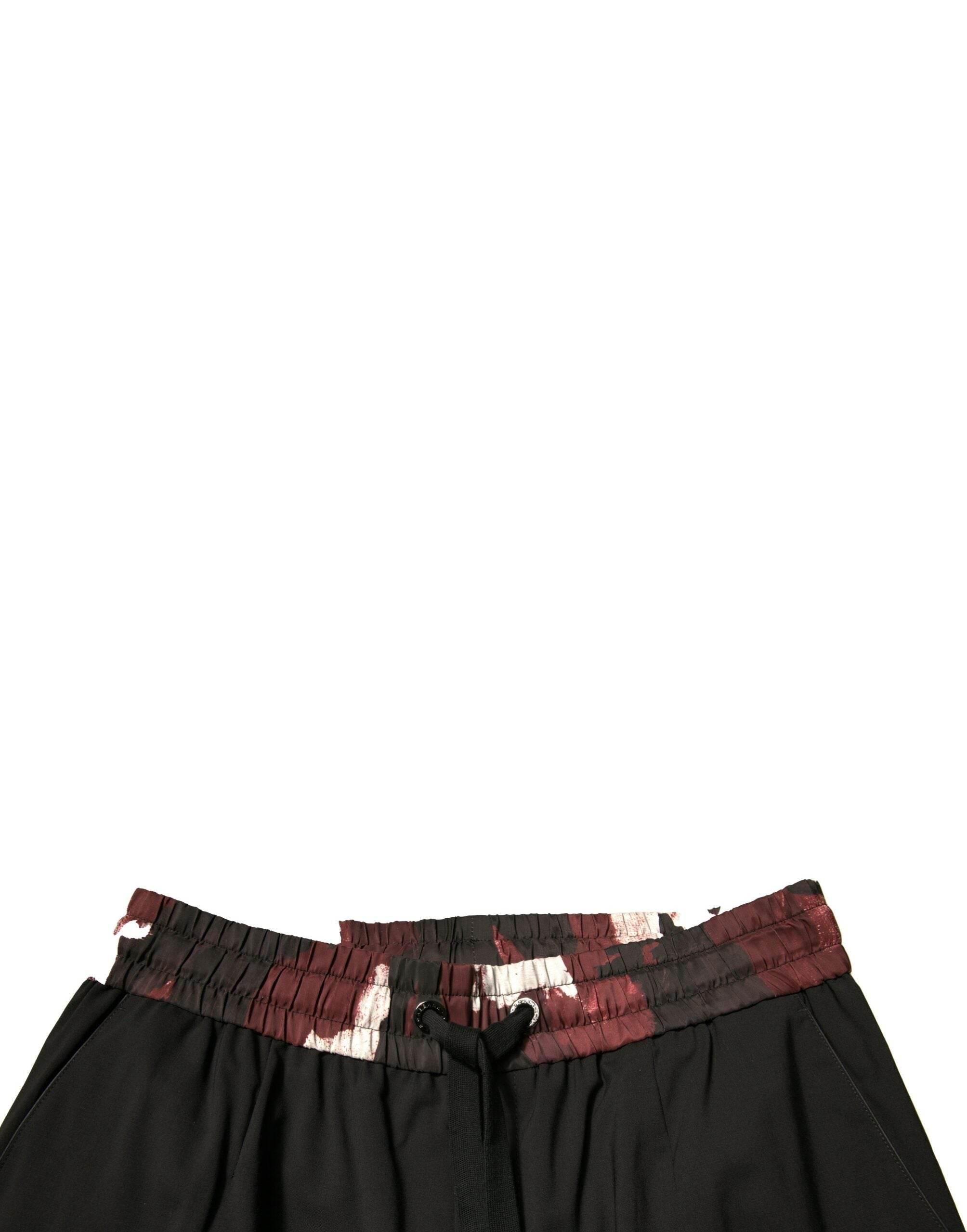 Dolce & Gabbana Black Camouflage Wool Jogger Sweatpants Pants - Hilstor