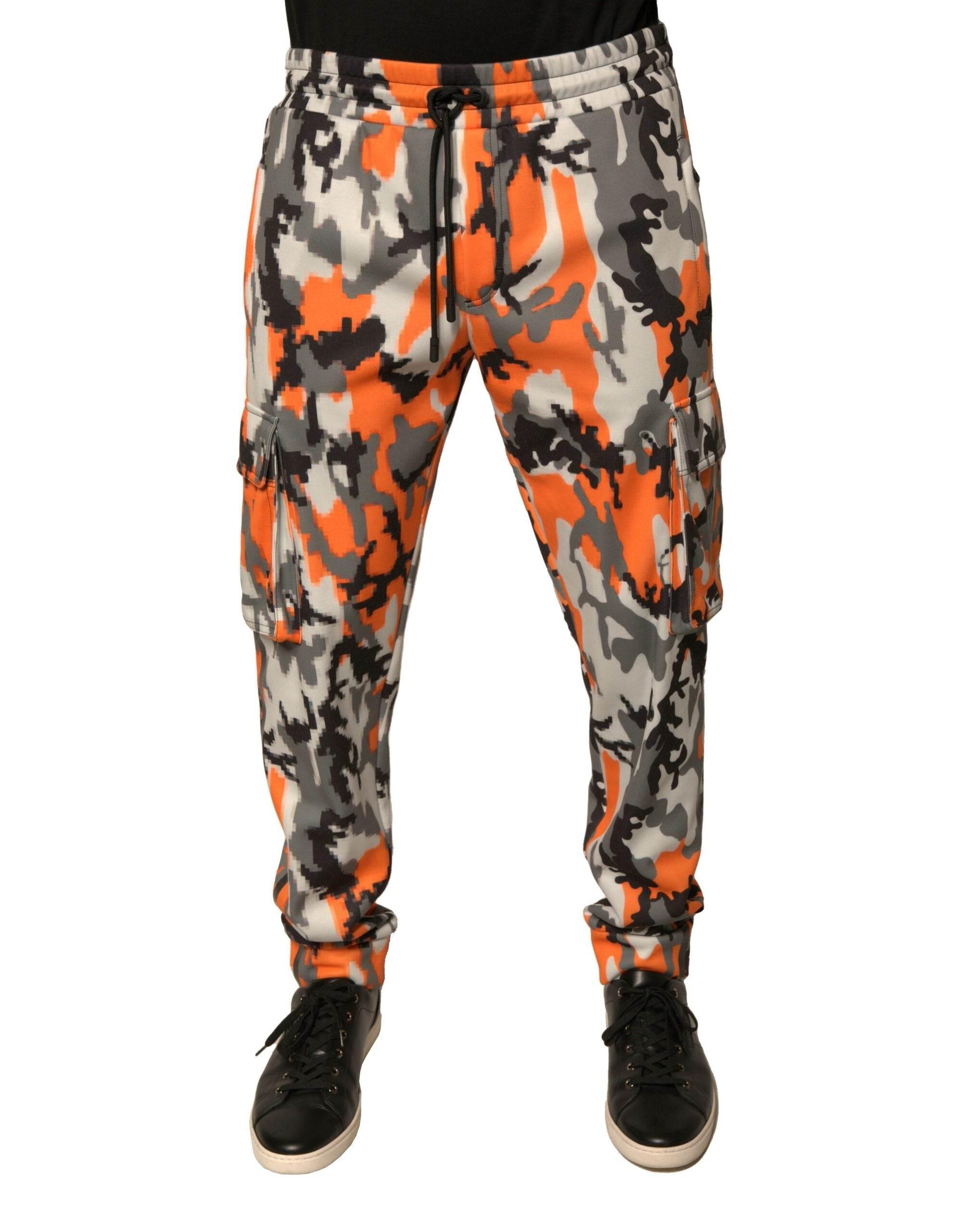 Dolce & Gabbana Multicolor Camouflage Cargo Jogger Pants - Hilstor