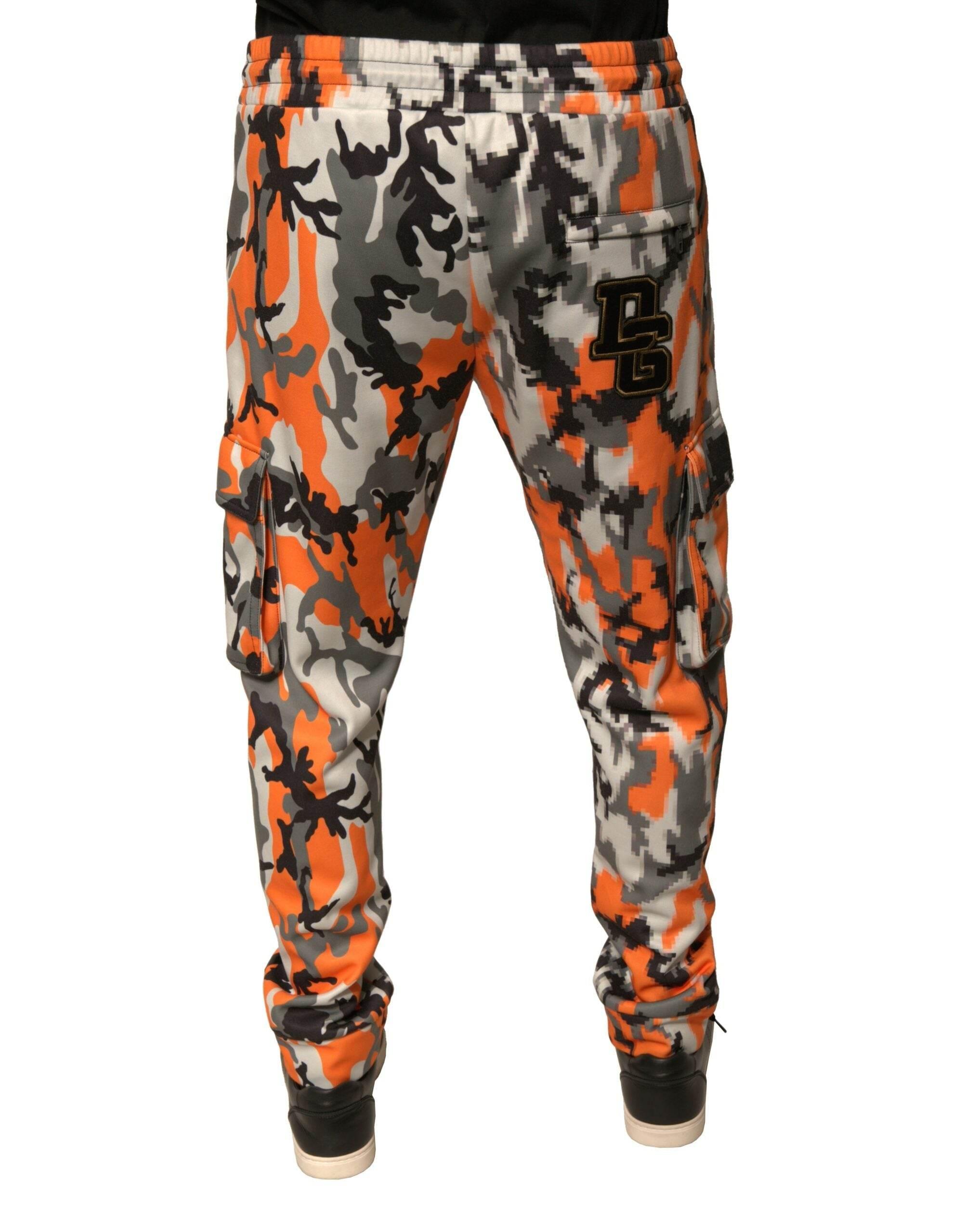 Dolce & Gabbana Multicolor Camouflage Cargo Jogger Pants - Hilstor