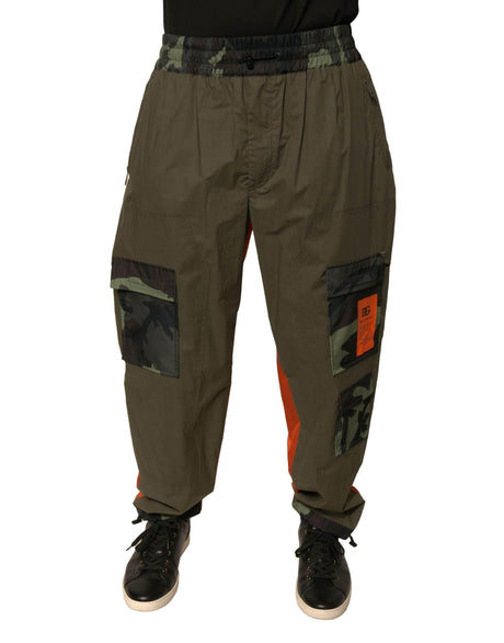 Dolce & Gabbana Multicolor Camouflage Jogger Cargo Pants - Hilstor