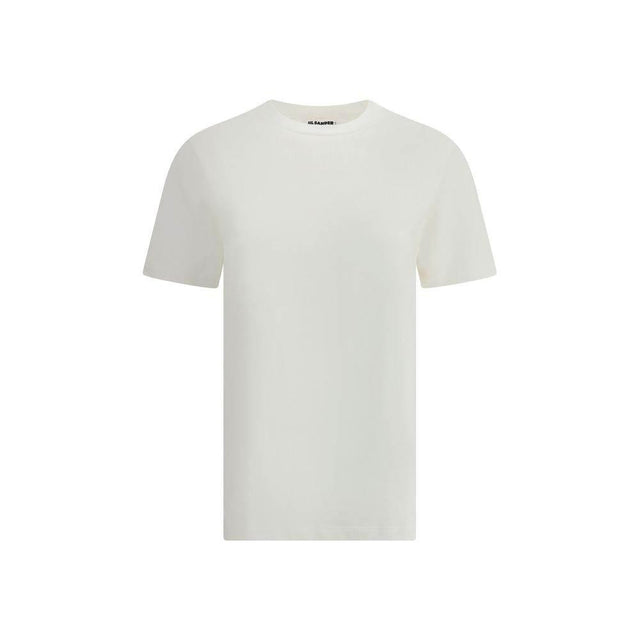 Jil Sander T-Shirt with leather patch - Hilstor