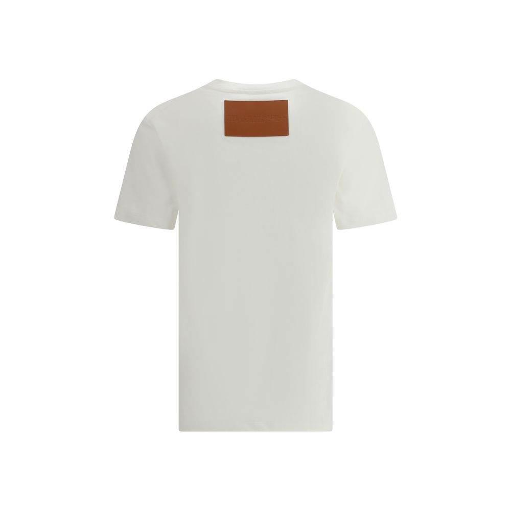 Jil Sander T-Shirt with leather patch - Hilstor