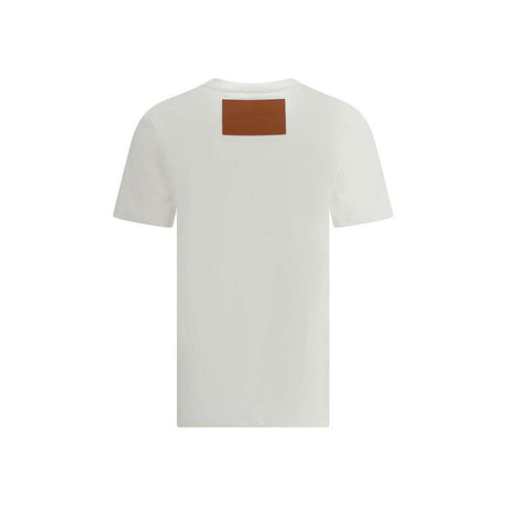 Jil Sander T-Shirt with leather patch - Hilstor