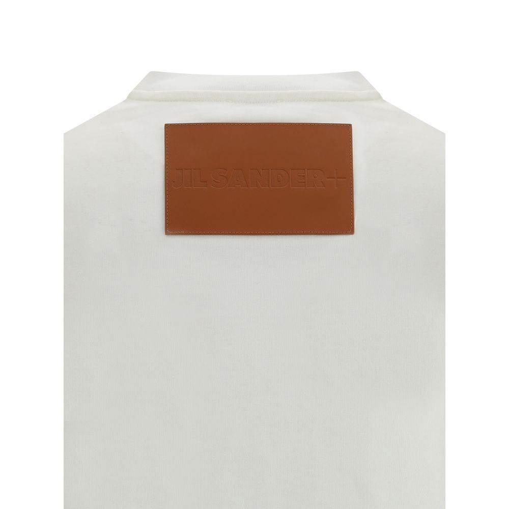 Jil Sander T-Shirt with leather patch - Hilstor