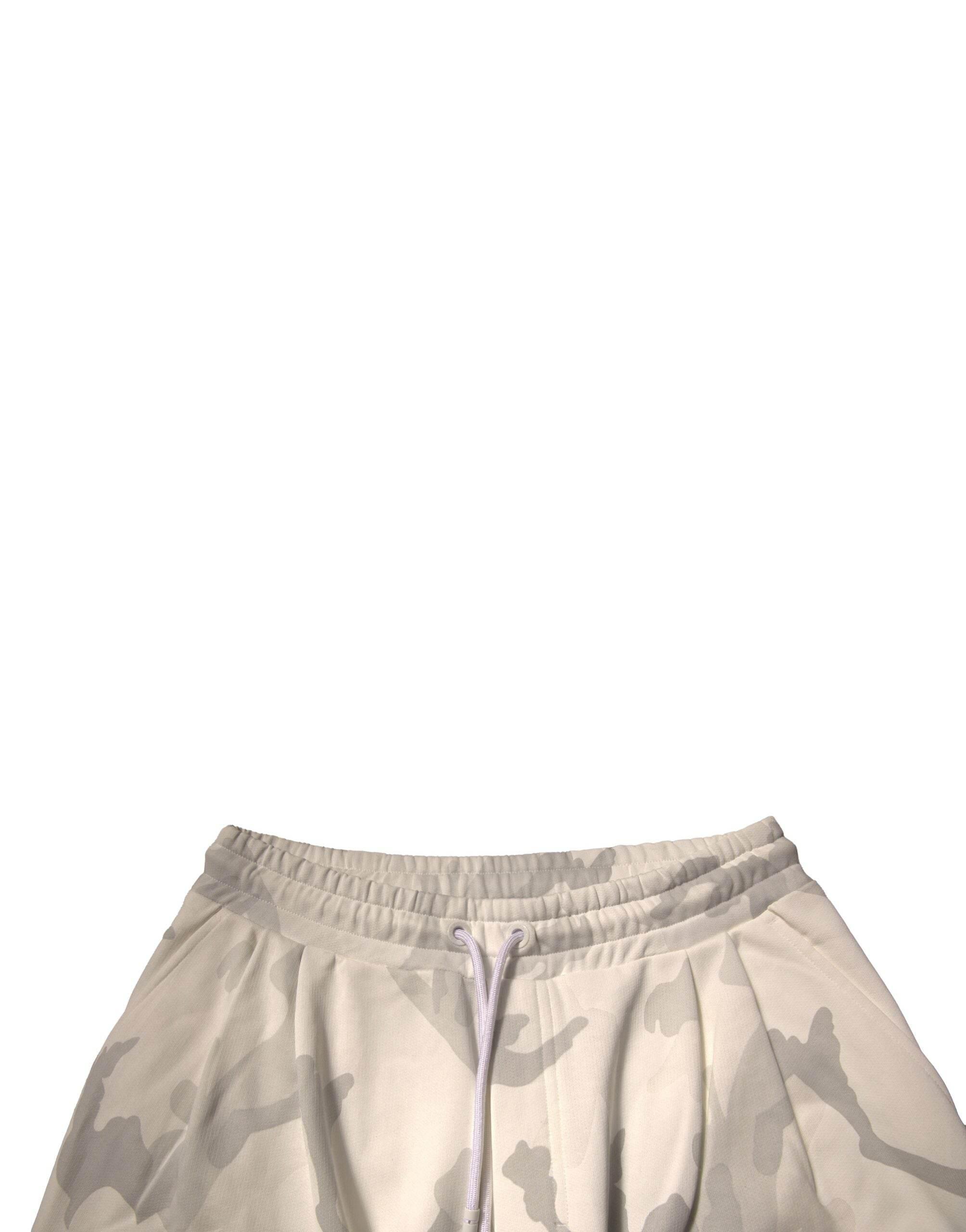 Dolce & Gabbana White Camouflage Cargo Jogger Pants - Hilstor