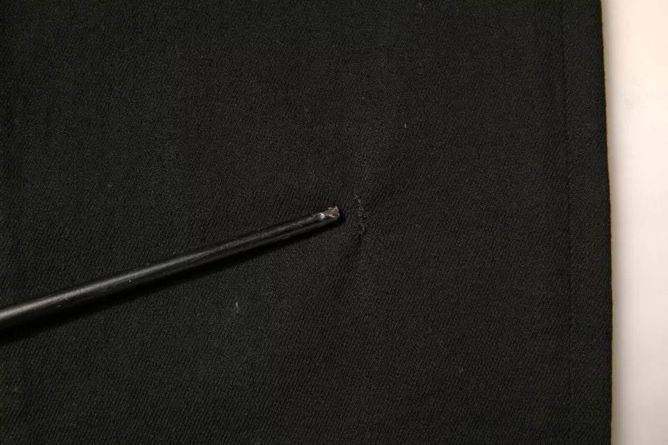 Dolce & Gabbana Black Logo Cotton Stretch Skinny Denim Jeans - Hilstor