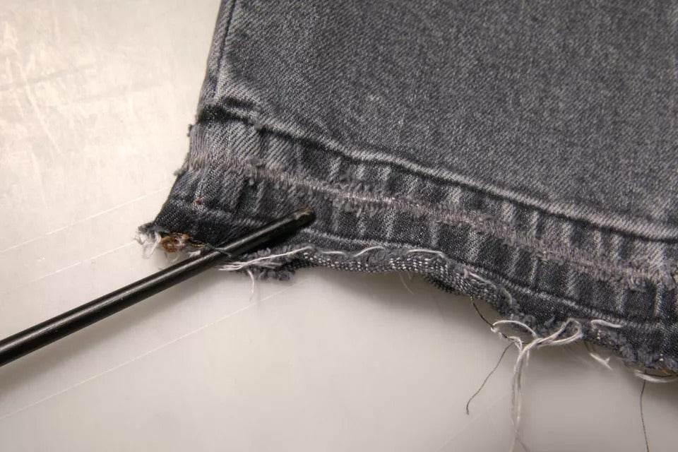 Dolce & Gabbana Gray Logo Cotton Stretch Skinny Denim Jeans - Hilstor