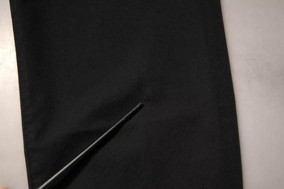 Dolce & Gabbana Black Logo Cotton Stretch Skinny Denim Jeans - Hilstor