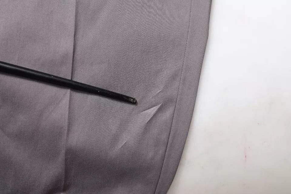 Dolce & Gabbana Dark Gray Mid Waist Dress Pants - Hilstor