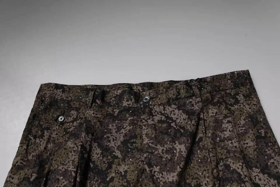 Dolce & Gabbana Multicolor Camouflage Men Dress Pants - Hilstor