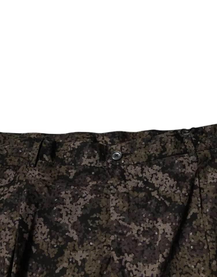Dolce & Gabbana Multicolor Camouflage Men Dress Pants - Hilstor