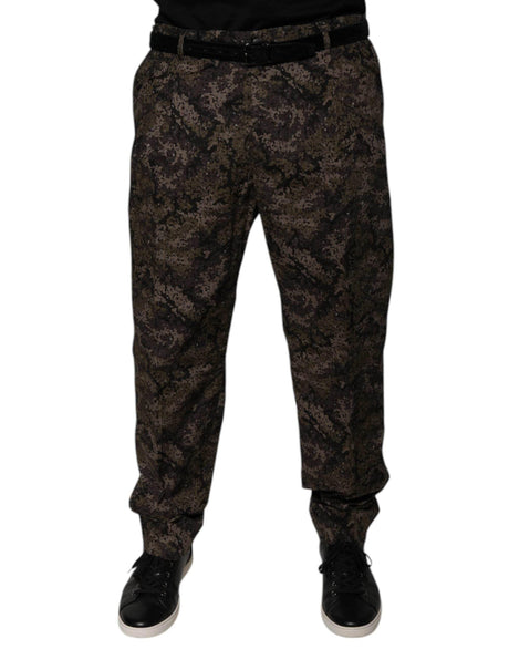Dolce & Gabbana Multicolor Camouflage Men Dress Pants - Hilstor