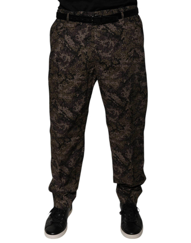 Dolce & Gabbana Multicolor Camouflage Men Dress Pants - Hilstor