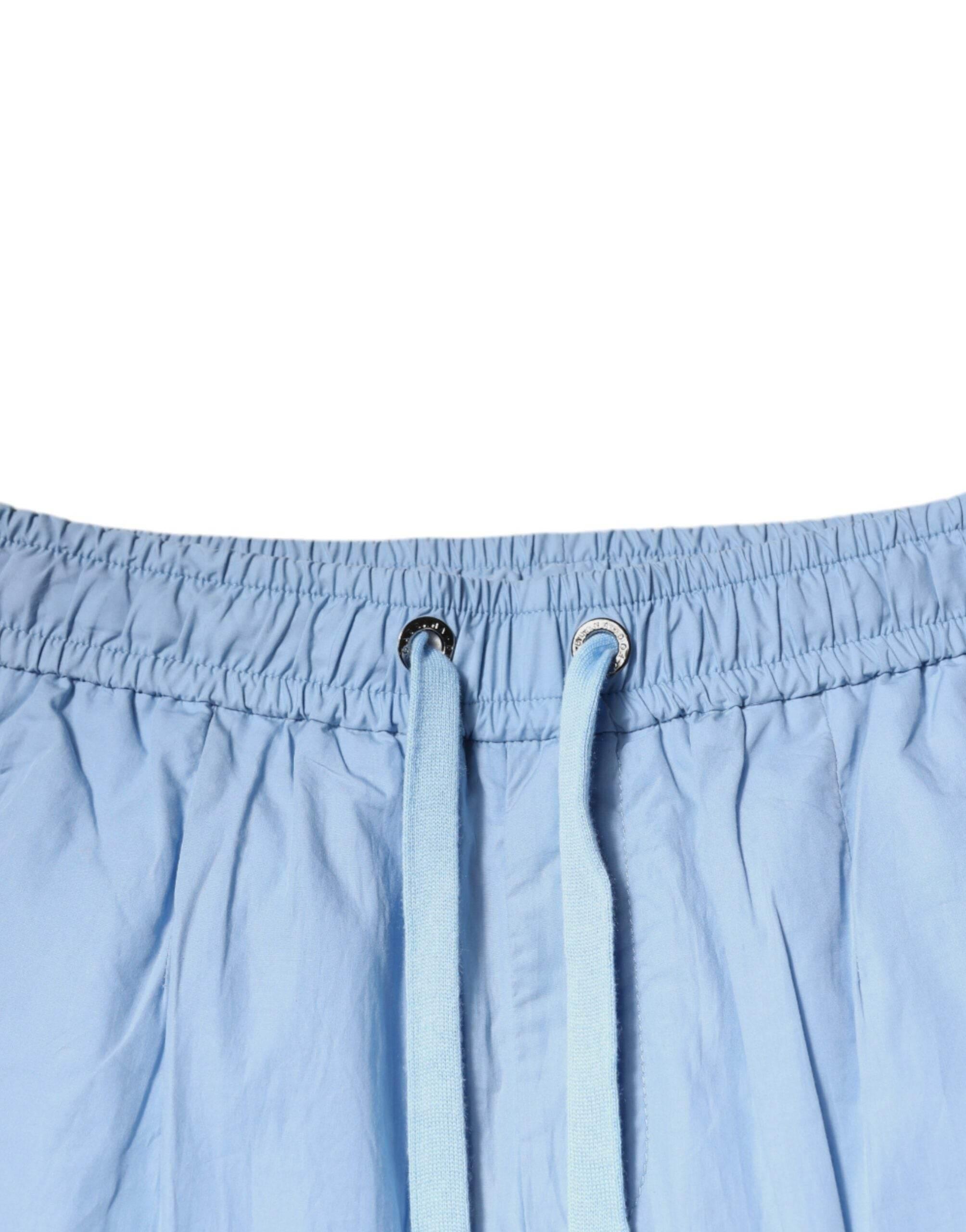 Dolce & Gabbana Blue Cotton Jogger Sweatpants Pants - Hilstor