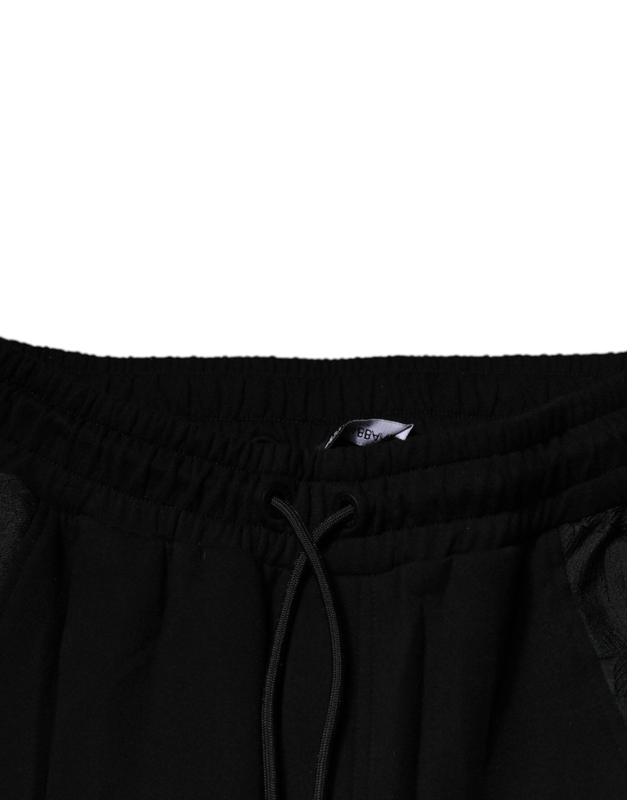 Dolce & Gabbana Black Leopard Slim Fit Jogger Pants - Hilstor