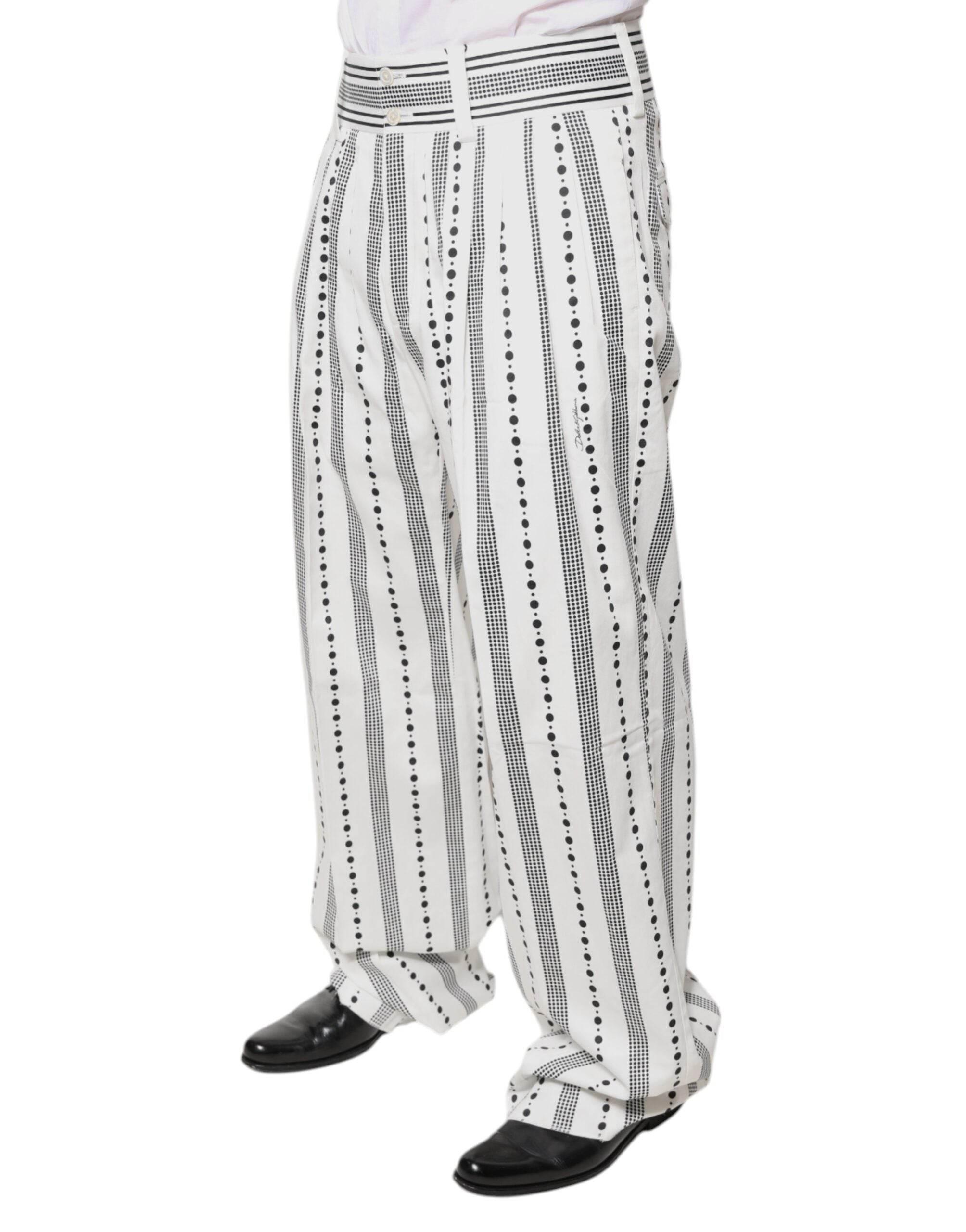 Dolce & Gabbana White Straight Formal Dress Pants - Hilstor