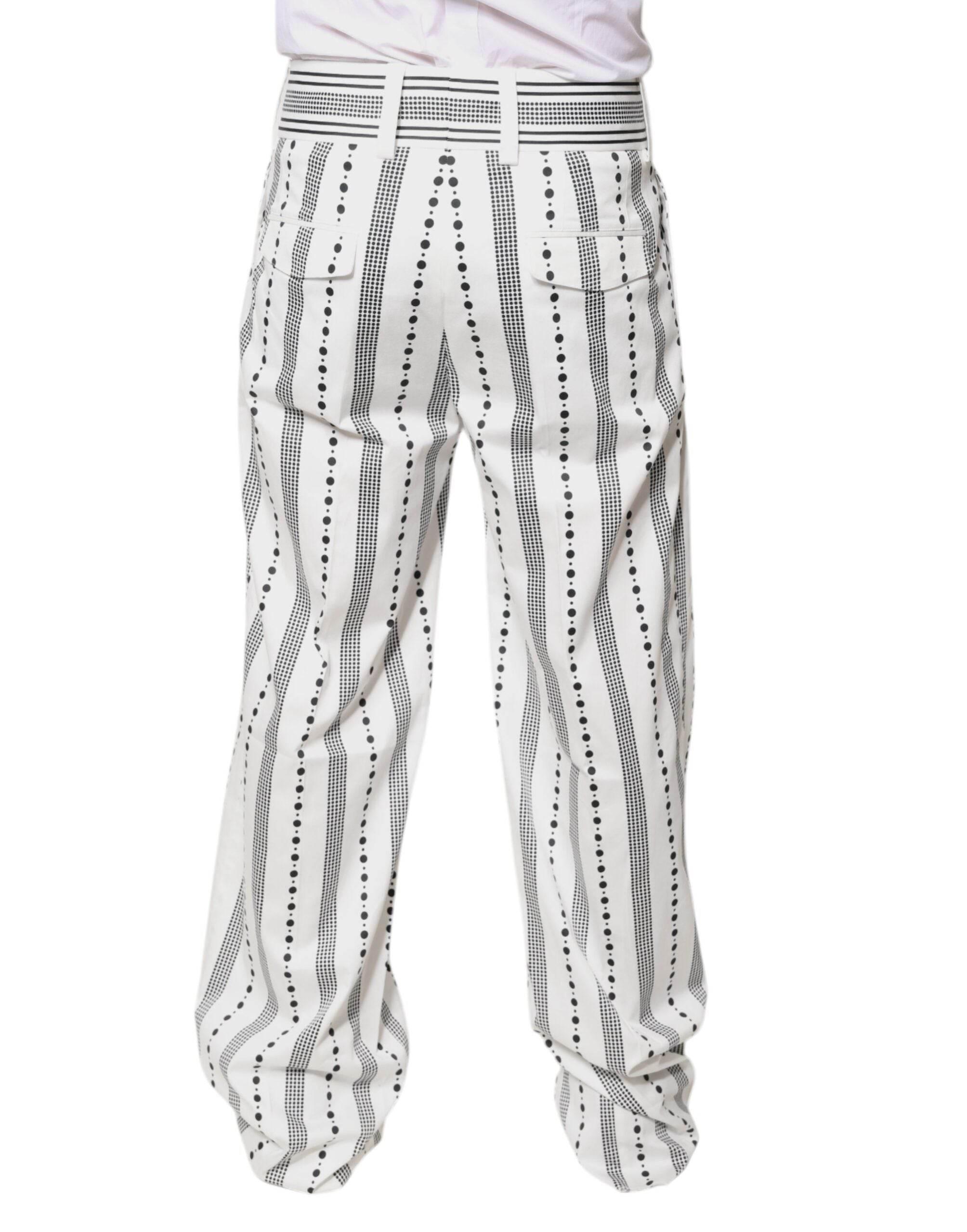 Dolce & Gabbana White Straight Formal Dress Pants - Hilstor